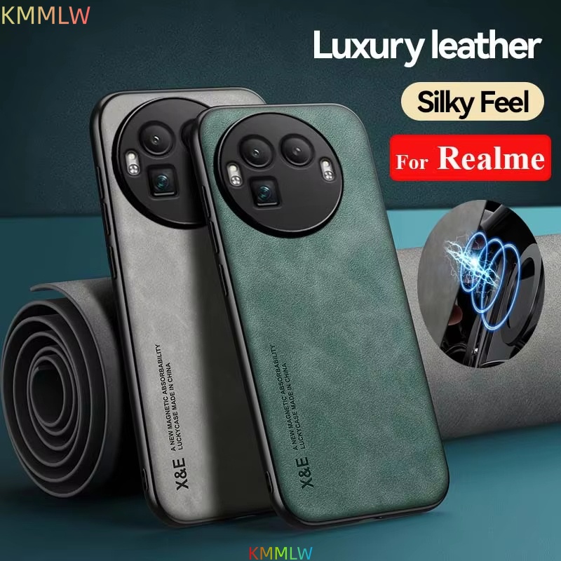 Phone Accessories Holder Car - เคสกันกระแทกสำหรับเรียลมี GT8 โปรฝาครอบป้องกันแม่เหล็กที่วางโทรศัพท์ในรถยนต์ Coque Fundas สำหรับเรียลมี
